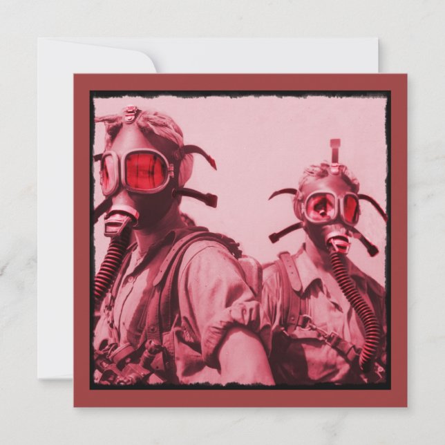 Hot-roze gasmaskers (Voorkant)