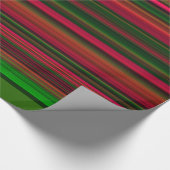 Hot-roze, gestript design met meerdere kleuren cadeaupapier (Hoek)