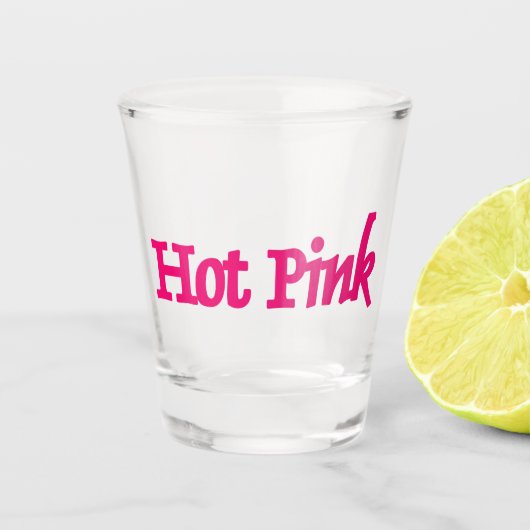 Hot-roze glas (Voorkant)