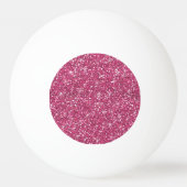 Hot-roze glitter bedrukt pingpongballen (Achterkant)