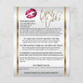 Hot-roze Glitter Lip instructies Flyer (Achterkant)