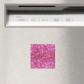 Hot-roze glitter-look magneet (Insitu (Vaatwasser))