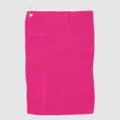 Hot-Roze golfhanddoek (Voorkant)