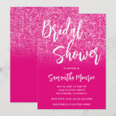 Hot-roze gradiënt Vrijgezellenfeest Kaart (Voorkant / Achterkant)