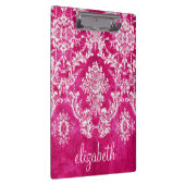 Hot-roze grijpingspatroon - Aangepaste tekst Klembord (Rechts)