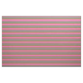 Hot-roze, grijs en groen patroon stof (Fat Quarter)