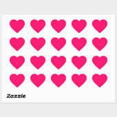Hot Roze Hart Sticker (Vel)
