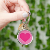 Hot-roze hartkeyketen sleutelhanger (Hand)