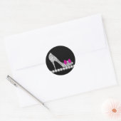 Hot roze hoge hak schoen Stickers (Envelop)