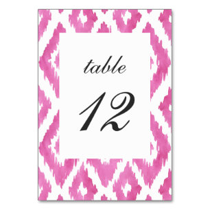 Hot-roze Ikat Kaart