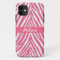 Hot-roze iPhone Monogram draagtas
