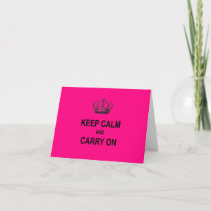 Hot-roze kalm houden en offerte met kroon kaart
