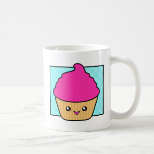 Hot-roze Kawaii Cupcake Mok