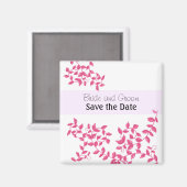 Hot-roze lijnen opslaan Datum Magneet (Voorkant / Achterkant)