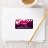 Hot-roze lips Glitter Sparkles Beauty Salon Etiket (Insitu)