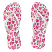 Hot-roze Love Heart patroon Teenslippers (Voetbed)