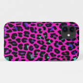 Hot-roze luipaard afdrukken Case-Mate iPhone case (Achterkant (horizontaal))