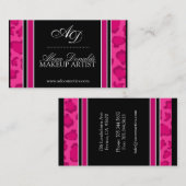 Hot-roze luipaard afdrukken  | Visitekaartje (Voorkant / Achterkant)