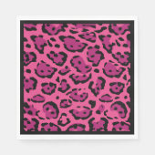 Hot-roze luipaard pruncheon servet (Voorkant)