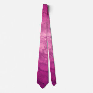 Hot Roze Magenta Ombre Marmer Elegant Modern Chic Stropdas