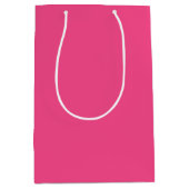 Hot-roze middelgrote Gift-tas Medium Cadeauzakje (Voorkant)