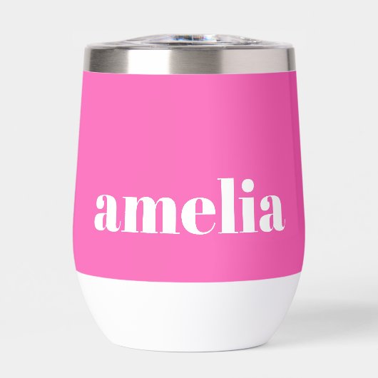 Hot-roze Monogram (Voorkant)