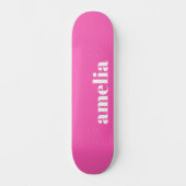 Hot-roze Monogram Skateboard (Voorkant)