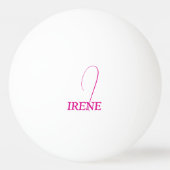 Hot-roze monogrammen pingpongballen (Achterkant)
