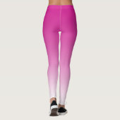 Hot-roze ombre alles over Leggings afdrukken (Achterkant)