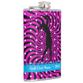 Hot roze Opti-Dot "Birdie Juice" fleskolf Heupfles (Rechts)