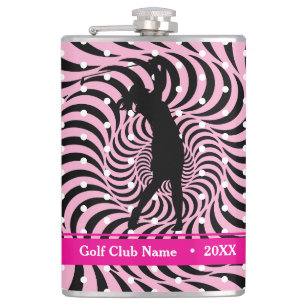 Hot roze Opti-Dot "Birdie Juice" fleskolf Heupfles