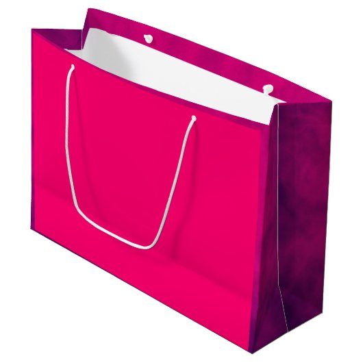 Hot Roze Paarse Edge Gift Bag –  Groot Cadeauzakje (Voorkant Gekanteld)