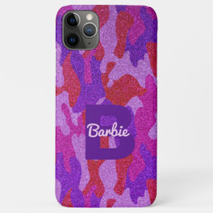 Hot Roze & Paarse Glitter Camouflage Cam Buiten iPhone 11 Pro Max Hoesje