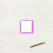 Hot-roze Paarse glitter Sparkle Faux textuur Post-it® Notes (Op bureau)
