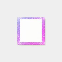Hot-roze Paarse glitter Sparkle Faux textuur Post-it® Notes
