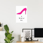 Hot-roze pomp poster (Thuiskantoor)