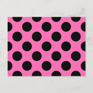 Hot-roze pooldots briefkaart