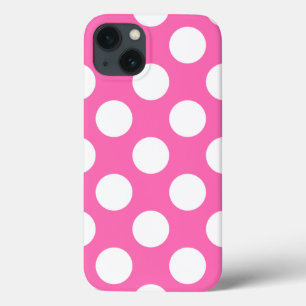 Hot-roze pooldots iPhone 13 hoesje