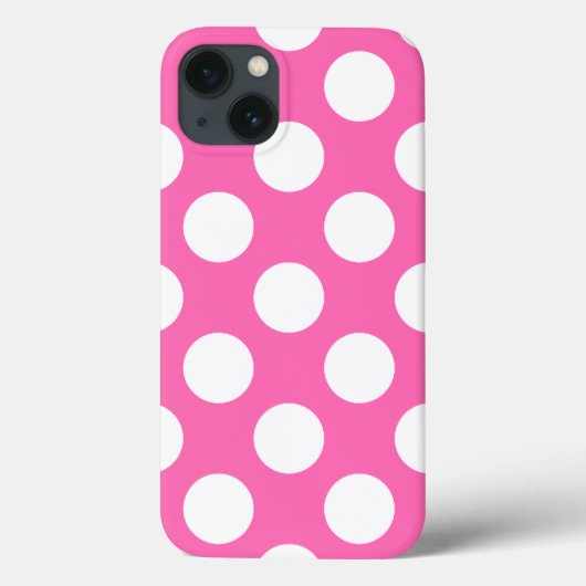 Hot-roze pooldots Case-Mate iPhone case (Achterkant)