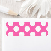 Hot-roze pooldots etiket (Insitu)