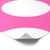 Hot-roze pooldots poster (Hoek)