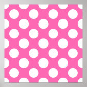 Hot-roze pooldots poster (Voorkant)