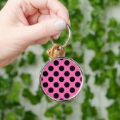 Hot-roze pooldots sleutelhanger (Hand)