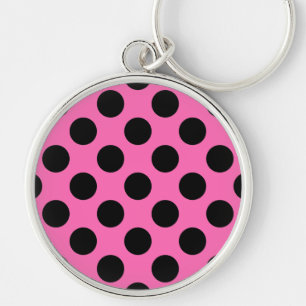 Hot-roze pooldots sleutelhanger