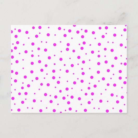 Hot-roze poolpunten (2e kleur toevoegen) briefkaart (Voorkant)