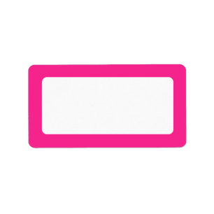 Hot-roze rand, leeg etiket