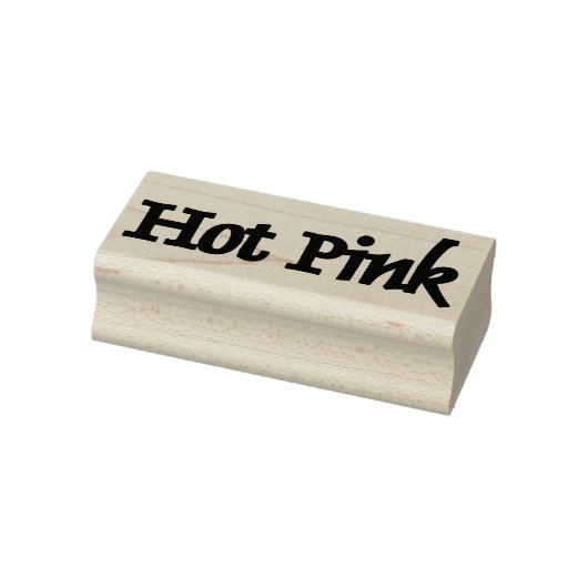 Hot Roze rechthoek kleine rubberen stempel (Stempel)