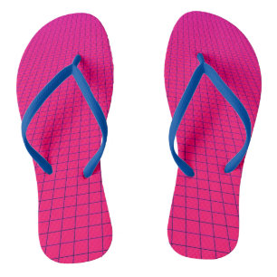 Hot-roze Retrogolraster-Teenslippers Teenslippers