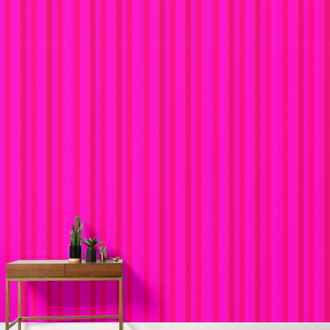 Hot Roze Rood Magenta Raspberry Hondenhout Roos St Behang (Hal)