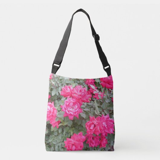 Hot-roze Roos Canvas tas (Voorkant)